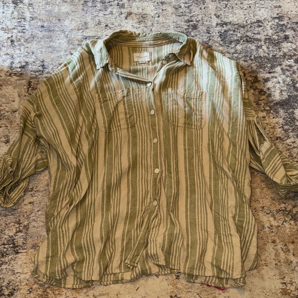 Over size button up
